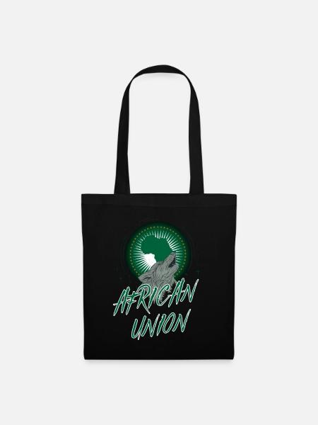 Afrikanische Union - Stoffbeutel - Schwarz