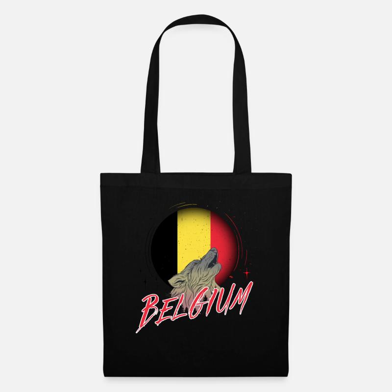 Belgien - Stoffbeutel - Schwarz