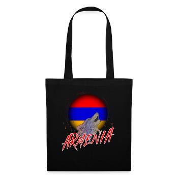 Armenien - Stoffbeutel - Schwarz - Vorne