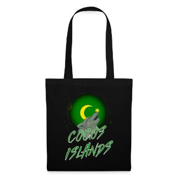 Îles Cocos - Sac en tissu - noir - Devant
