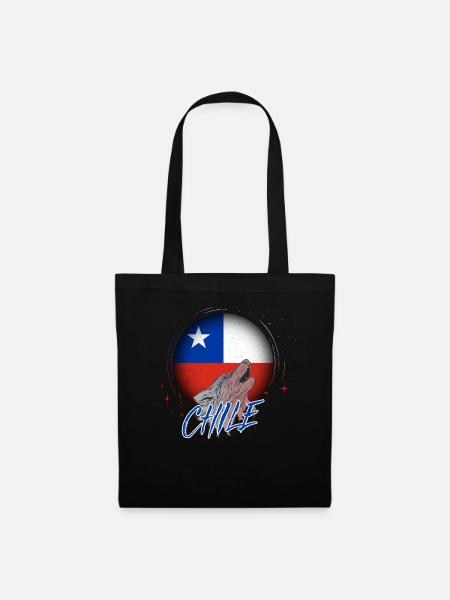 Chile - Stoffbeutel - Schwarz