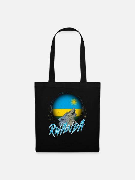 Ruanda - Stoffbeutel - Schwarz