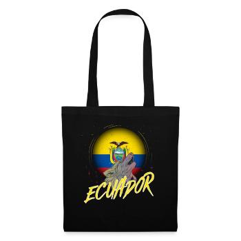 Ecuador - Stoffbeutel - Schwarz - Vorne