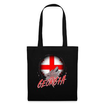 Georgien - Stoffbeutel - Schwarz - Vorne
