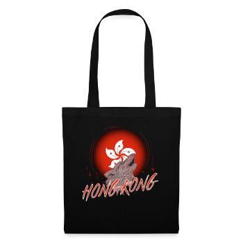 Hong Kong - Sac en tissu - noir - Devant