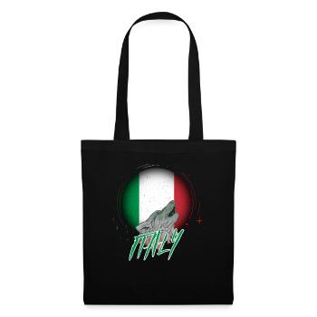 Italie - Sac en tissu - noir - Devant