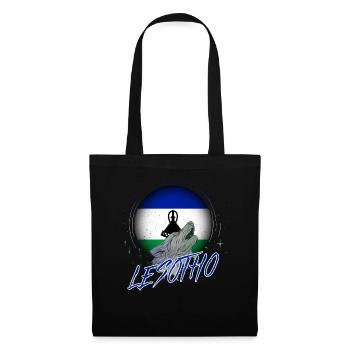 Lesotho - Stoffbeutel - Schwarz - Vorne