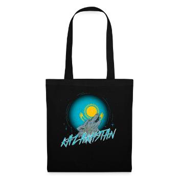 Kazakhstan - Sac en tissu - noir - Devant