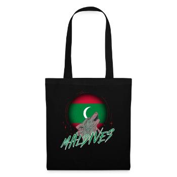 Maldives - Sac en tissu - noir - Devant