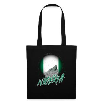 Nigeria - Stoffbeutel - Schwarz - Vorne
