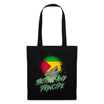 Sao Tomé et Principe - Sac en tissu - noir - Devant