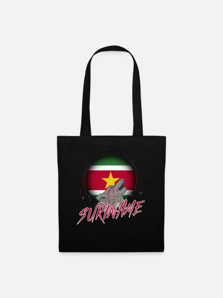 Suriname - Stoffbeutel - Schwarz