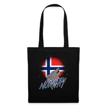 Norvège - Sac en tissu - noir - Devant