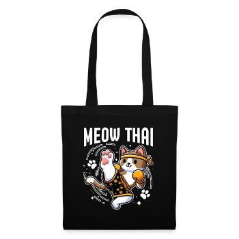 Miaou Chat Thaï - Sac en tissu - noir - Devant