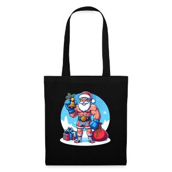 Muay Thai Noël - Sac en tissu - noir - Devant
