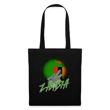 Sambia - Stoffbeutel - Schwarz - Vorne