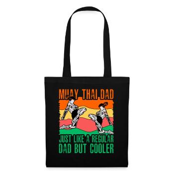 Papa Muay Thai comme un papa normal mais plus cool - Sac en tissu - noir - Devant
