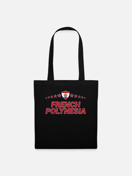Polynésie française - Sac en tissu - noir
