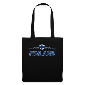 Finlande - Sac en tissu - noir - Devant