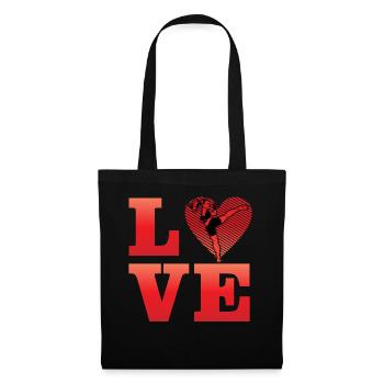 L’amour du Muay Thai - Sac en tissu - noir - Devant