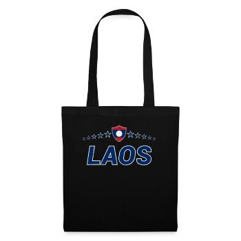 Laos - Stoffbeutel - Schwarz - Vorne