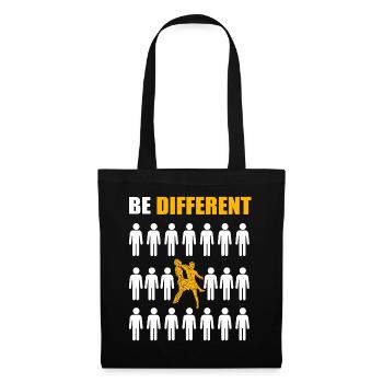 être différent Muay Thai - Sac en tissu - noir - Devant