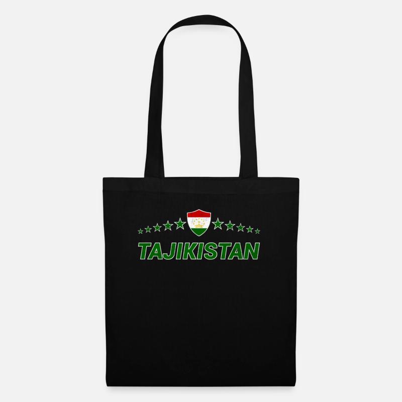 Tadschikistan - Stoffbeutel - Schwarz