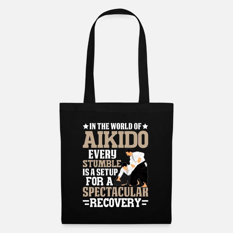 Aïkido - Sac en tissu - noir