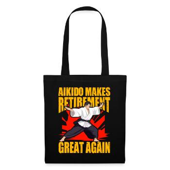 L’aïkido redonne sa grandeur à la retraite - Sac en tissu - noir - Devant