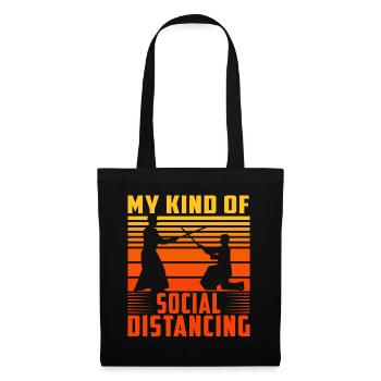 Mon type de distanciation sociale - Sac en tissu - noir - Devant