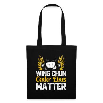 Wing Chun center lines matter - Tote Bag - black - Front