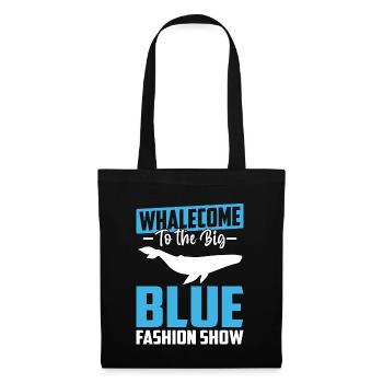 Whalecome au défilé de mode du grand bleu - Sac en tissu - noir - Devant