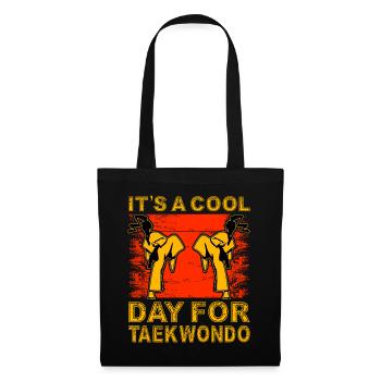 C’est une journée cool pour le taekwondo - Sac en tissu - noir - Devant