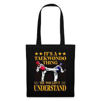 C’est un truc de taekwondo que vous ne comprendriez pas - Sac en tissu - noir - Devant