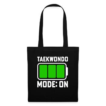 Taekwondo-Modus Ein - Stoffbeutel - Schwarz - Vorne