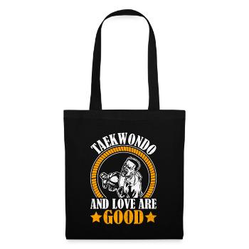 Le taekwondo et l’amour sont bons - Sac en tissu - noir - Devant