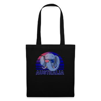 Australie - Sac en tissu - noir - Devant