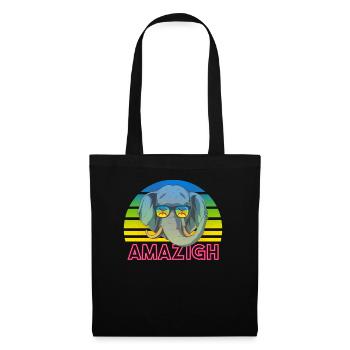 Amazigh - Sac en tissu - noir - Devant