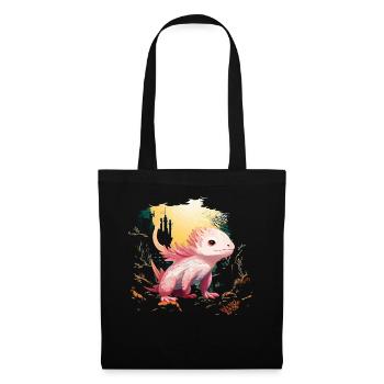 Axolotl - Stoffbeutel - Schwarz - Vorne