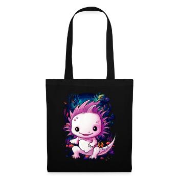 Axolotl - Stoffbeutel - Schwarz - Vorne