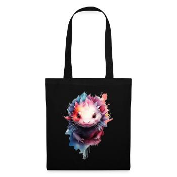 Axolotl - Stoffbeutel - Schwarz - Vorne
