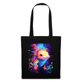 Axolotl - Stoffbeutel - Schwarz - Vorne