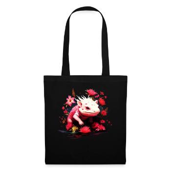 Axolotl - Stoffbeutel - Schwarz - Vorne