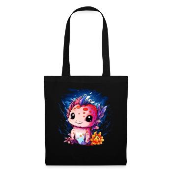 Axolotl - Stoffbeutel - Schwarz - Vorne