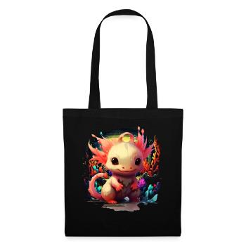 Axolotl - Stoffbeutel - Schwarz - Vorne