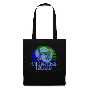 Île Christmas - Sac en tissu - noir - Devant