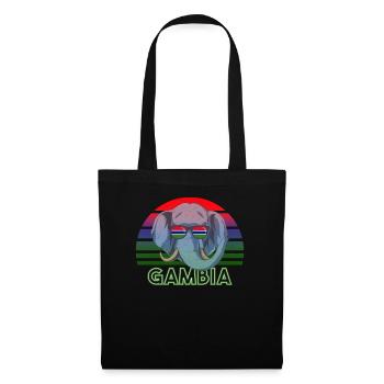 Gambie - Sac en tissu - noir - Devant