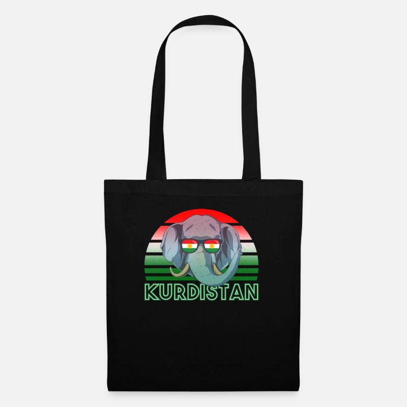 Kurdistan - Stoffbeutel - Schwarz