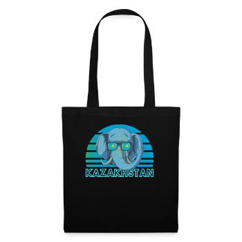 Kazakhstan - Sac en tissu - noir - Devant
