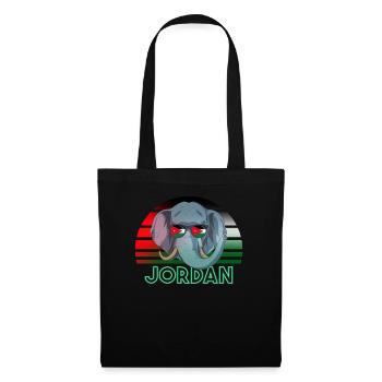 Jordanie - Sac en tissu - noir - Devant
